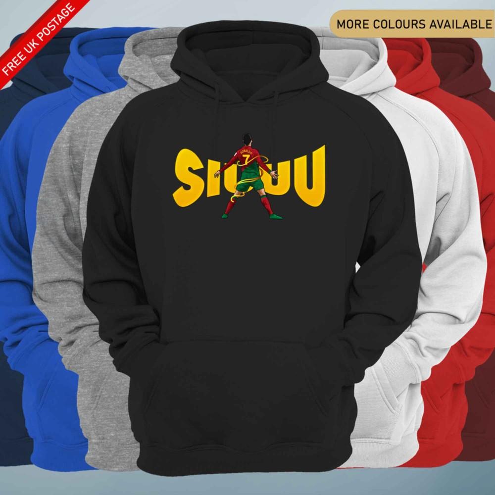 

SIUUU Hoodie Ronaldo Merch Men Kids SIUUU Hoodie Al Nassr 2025 Boys CR#7 Hoody L