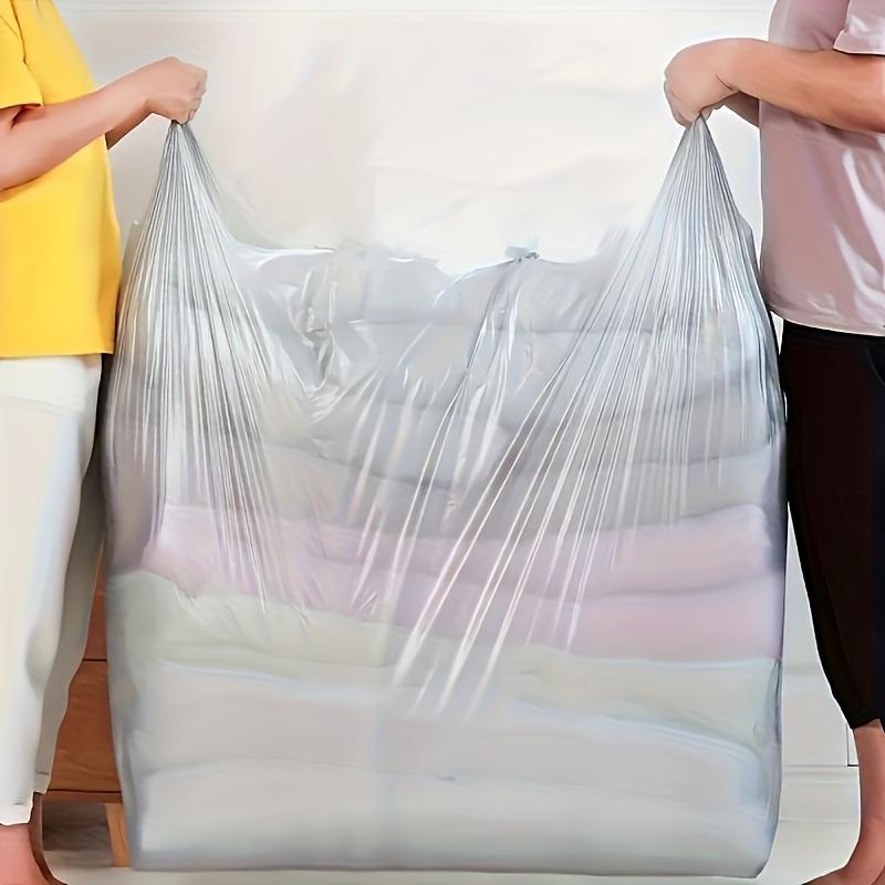 20pcs Heavy-Duty Waterproof Moving Bags with Handles - Dustproof, Durable Plastic, Suitable for Clothes, Bedding, Luggage