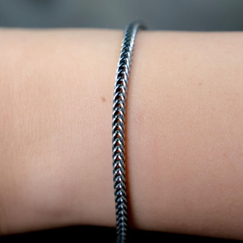 HARANG HR 192B_Silver Chain Bracelet