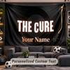 Wall Hanging Tapestry Custom NameThe Cure Pattern Personalized Printed Fabric Wall Decor