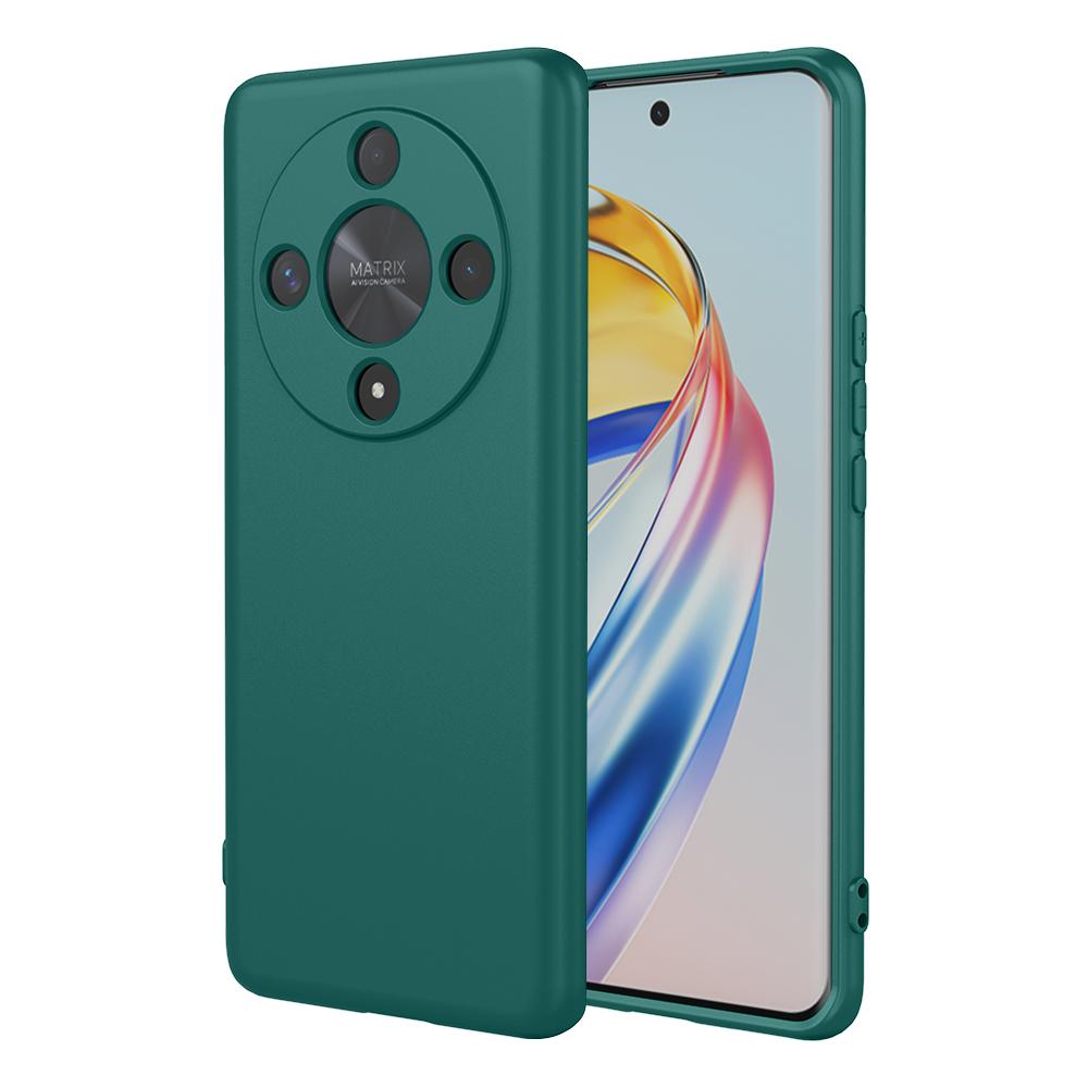 

Гибкий чехол из жидкого силикона ТПУ для Honor Magic 7 6 Lite Magic 5 Pro X9c X9b X9a Защитная накладка Fundas Coque Capa Honor Magic 6 Lite темно-зеленого