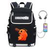 Chainsaw Man Anime Cosplay Backpack School Travel Laptop 14 Inch Oxford Fabric Streetwear Unisex Bag 20-35L