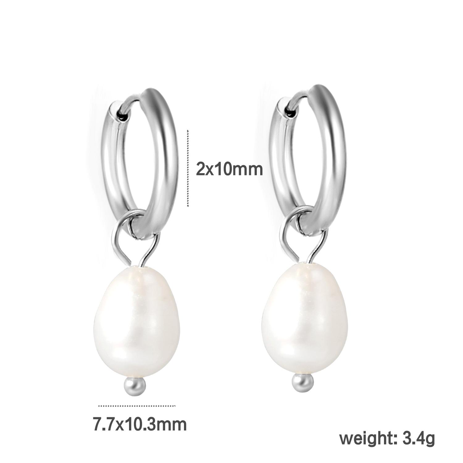 

Freshwater Pearl Pendant Earrings for Girls, Sweet Party Style Light Luxury Fashion INS jewelry, Premium Birthday Gift