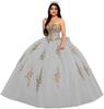 Gold Lace Applique Adult Dress Fluffy Strapless Tube Top Tulle Ball Dress Glitter Princess Dress Dress