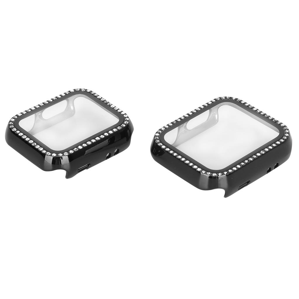 Protecteur de Boîtier de Montre Brillant Bling Couverture de Boîtier de Montre Protecteur d'Écran pour Montre-Bracelet IOS Série 3