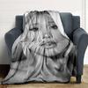 Fashionable Beauty Model Blanket Soft Throw Blanket For Home Bedroom Bed Sofa Travel Office Solid Christmas Blanket