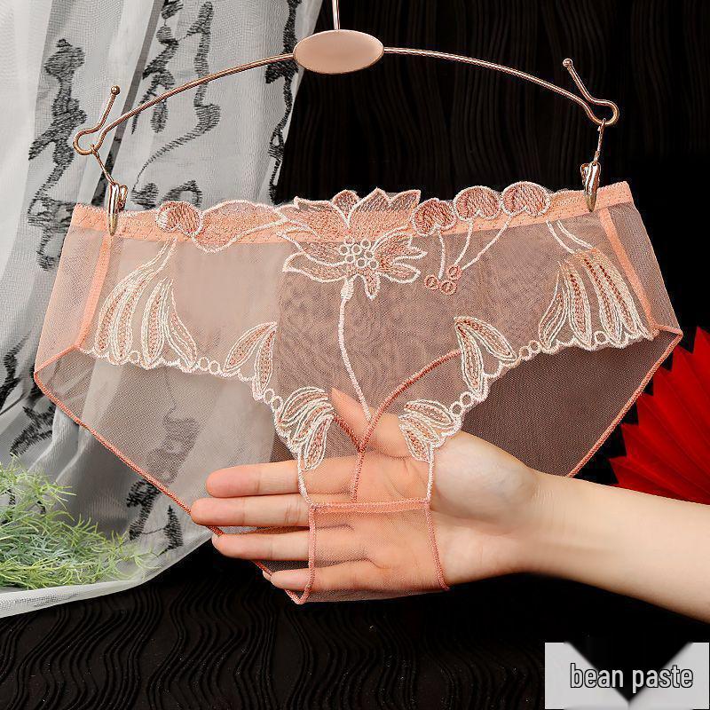 Yanbeiwei Damen 2025 Sommer Bestickter Transparenter Hüftslip - Übergröße, Stil 836