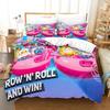 Cartoon Eggy Party Game Bedding Set Boys Girls Twin Queen Size Duvet Cover Pillowcase Bed Kids Adult Fashion Home Textileextile