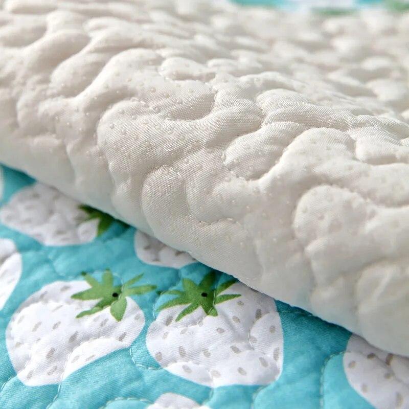 Cotton Printed L-shaped Sofa Cushion Wave Edge Anti Slip Settee Towel Universal All Year Round Lace Edge Sofa Cover  Pillowcase