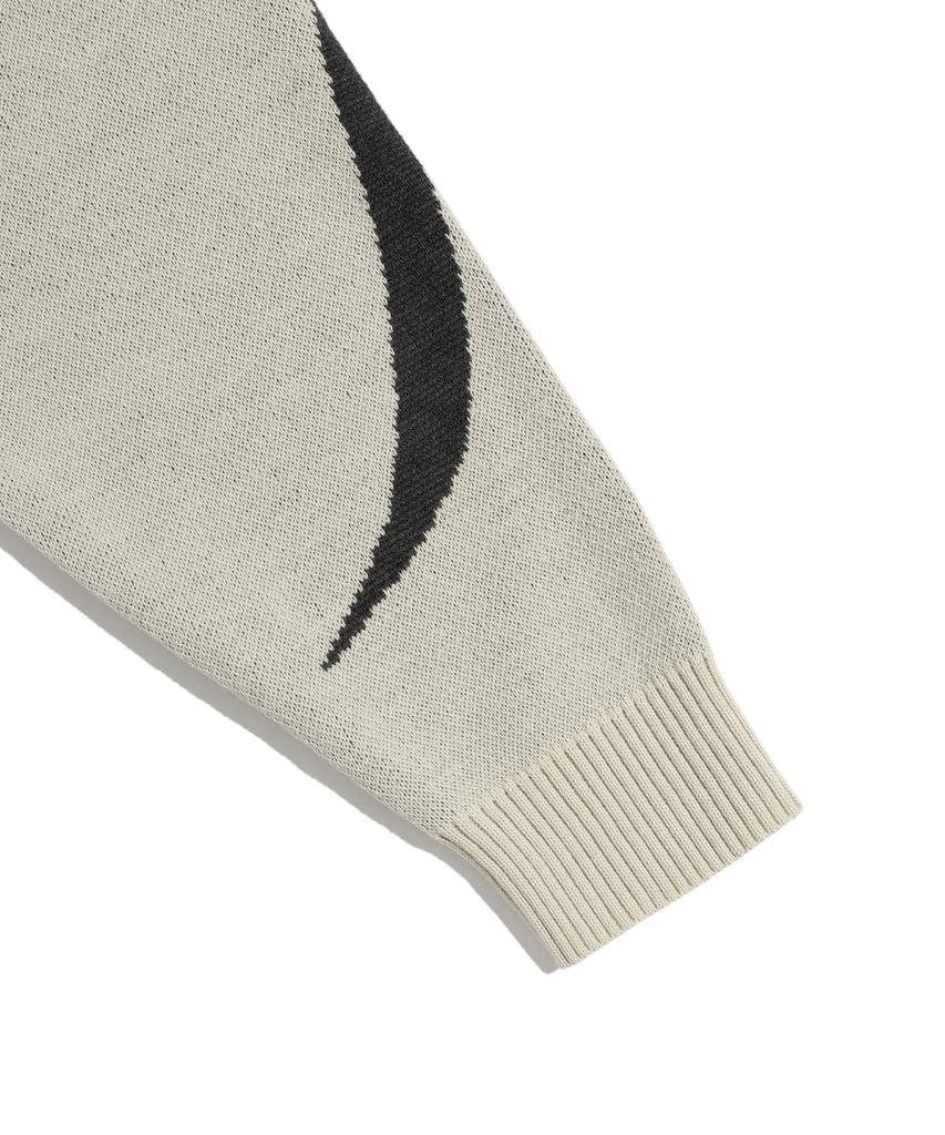 ISTKUNST Sporty Sunrise Logo Knit_Beige(Ik2Dfmk600A)