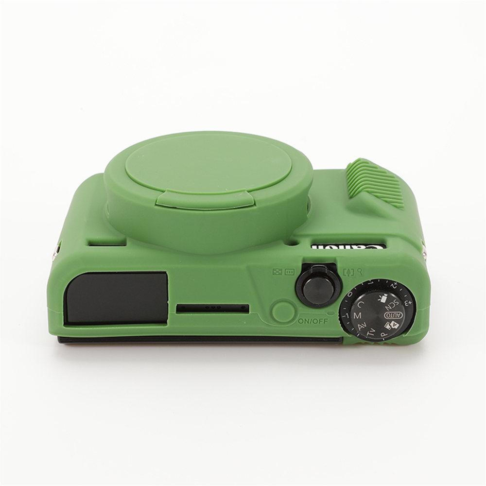 Soft Silicone Rubber Armor Camera Body Case For Canon G7X Mark II III G7XII G7X2 G7XIII G7X3 Shockproof Cover With Lens Cap