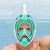 Full Dry Snorkel Mask for Adults Silicone Full Face Anti-Fog Diving Mask Snorkeling Gear-M6