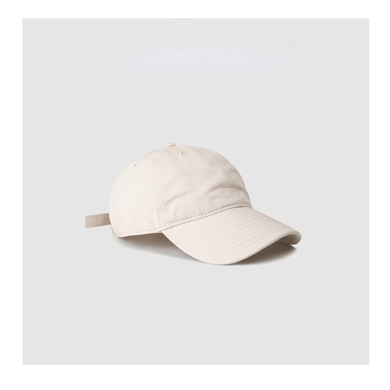 Solid color baseball cap trendy solid color casual duck tongue female summer versatile student retro cap male