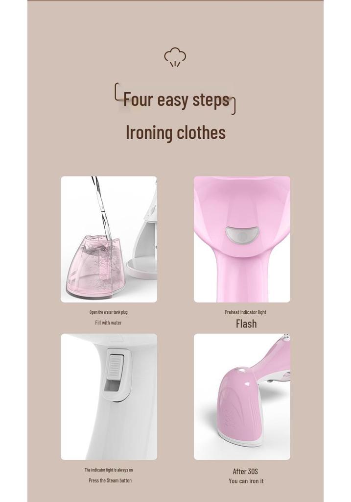 Handheld Garment Steamer & Portable Electric Iron for Clothes