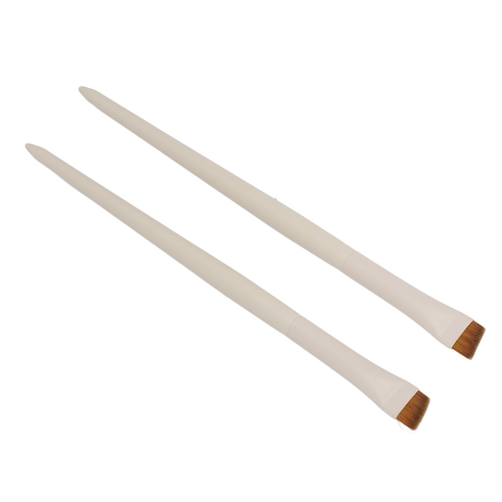 2pcs Angled Eyebrow Brush Professional Makeup Soft Hair Ultra Thin Slanted Brow Brush Cosmetic Tool