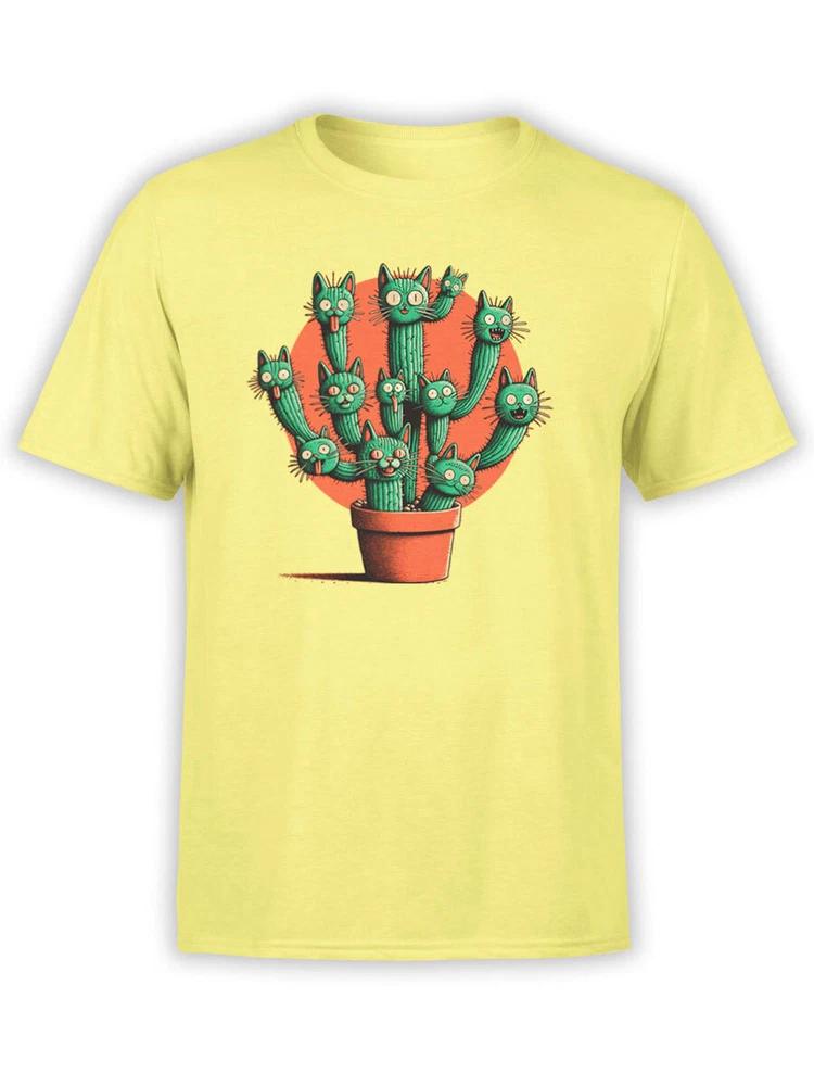 Unisex Tshirts Cattus Tshirt 100 Cotton S