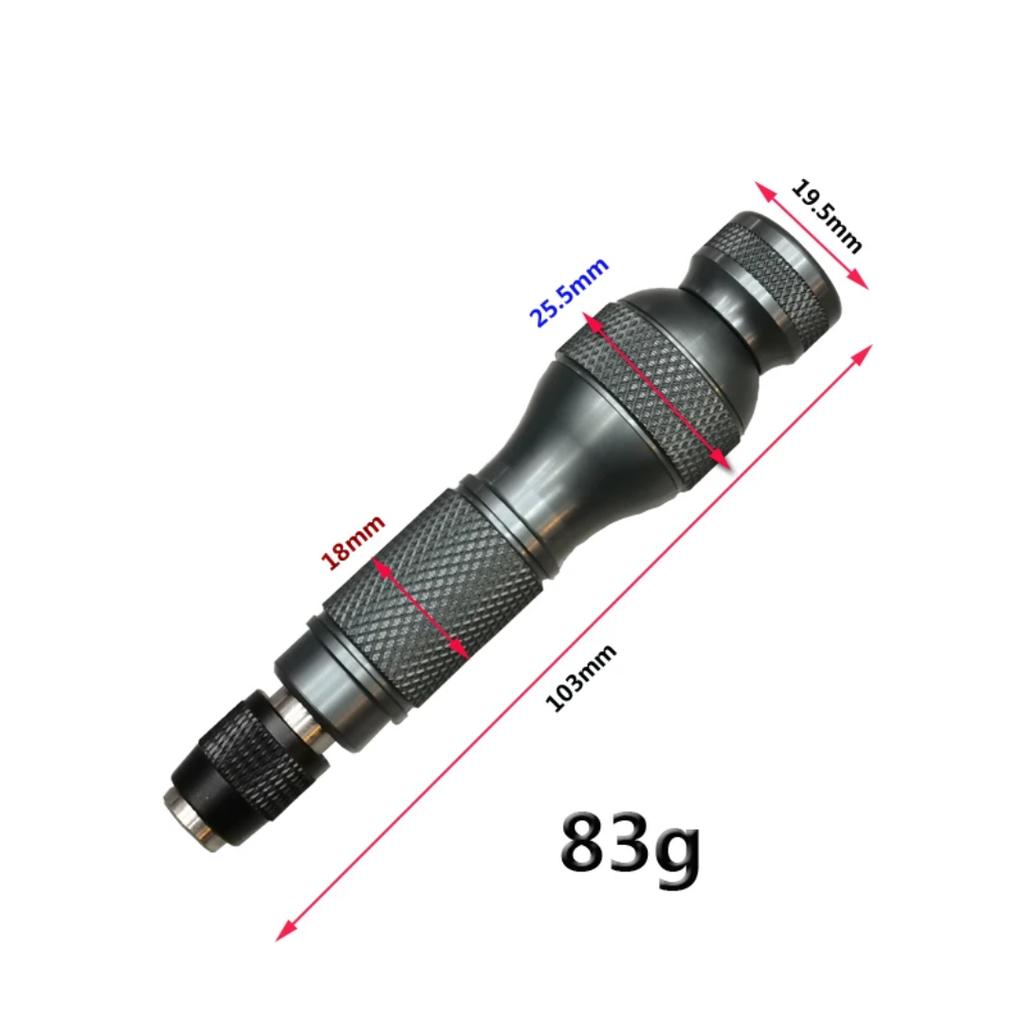 2025 Quick Release Aluminum Alloy Self-locking Adapter 1/4 Inch Hex Shank 6.35mm Magnetic Screwdriver Bit Socket Holder DIY Tool