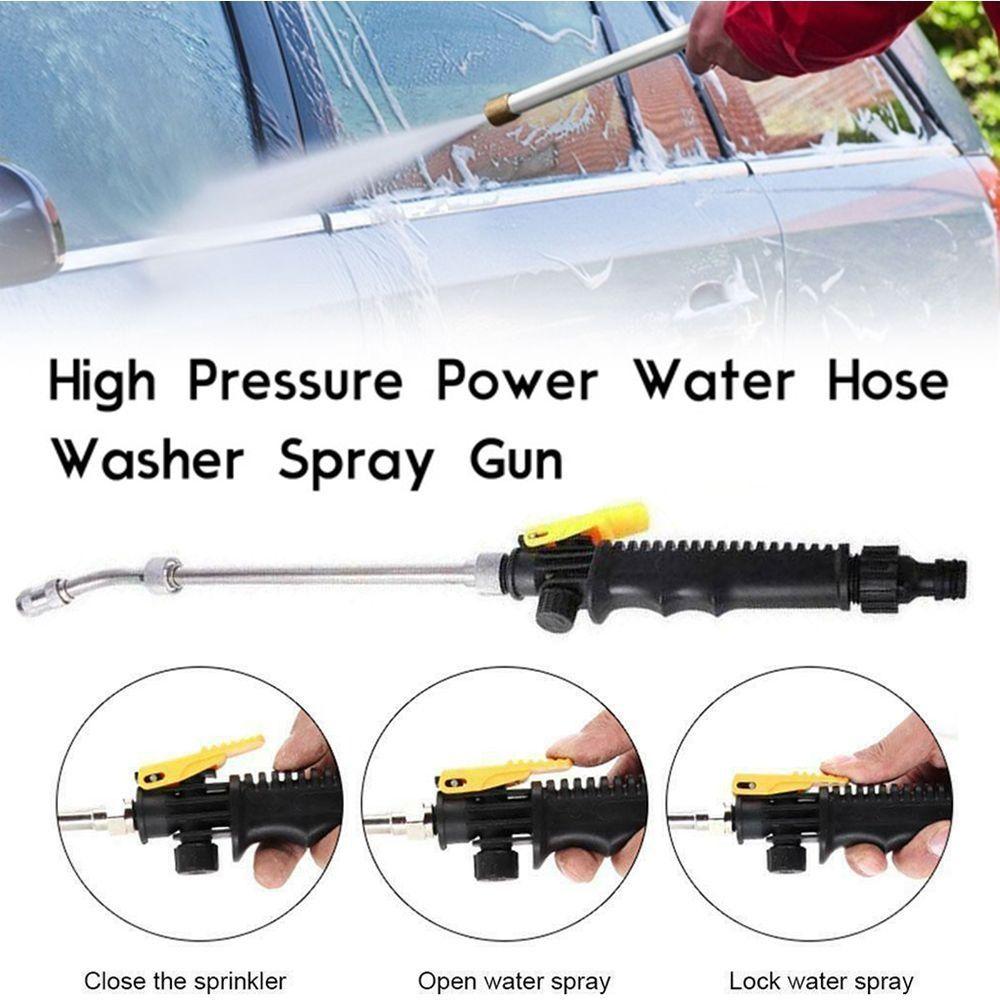 Stainless Steel Garden Hose Nozzle High Pressure Watering Sprinkler Water Spray Car Wash