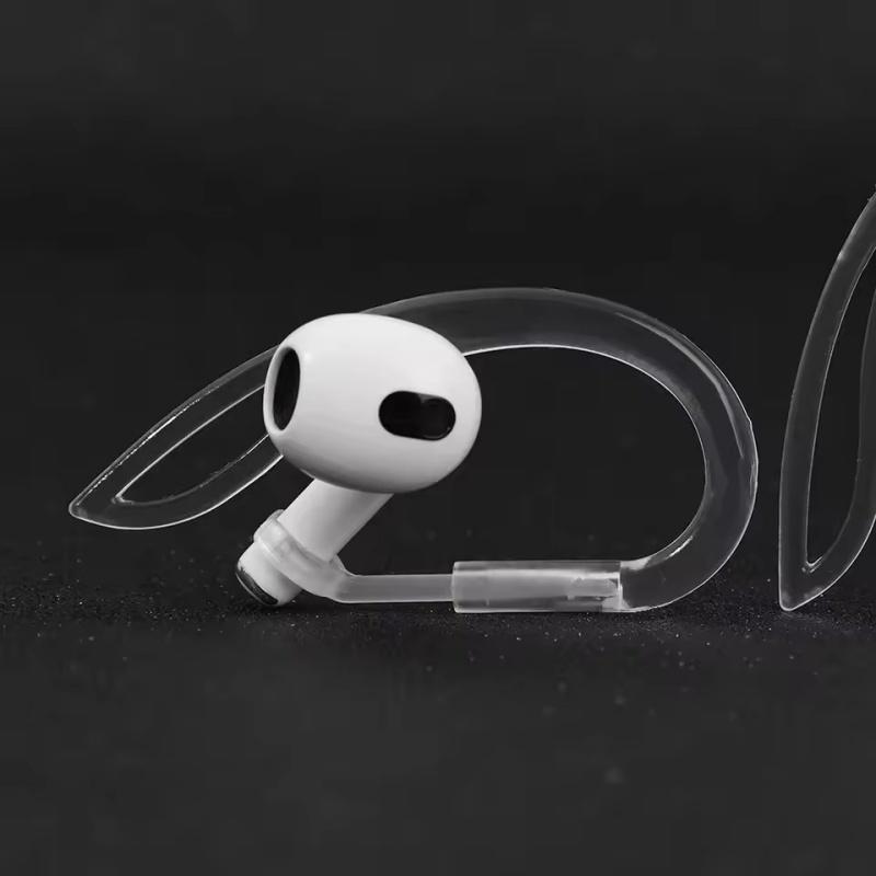 1/3/5Pairs Silicone Ear Hooks For Airpods 1/2 Anti-Slip Transparent Ear Hook Adjustable Sports Outdoor Earhooks Tips Holder