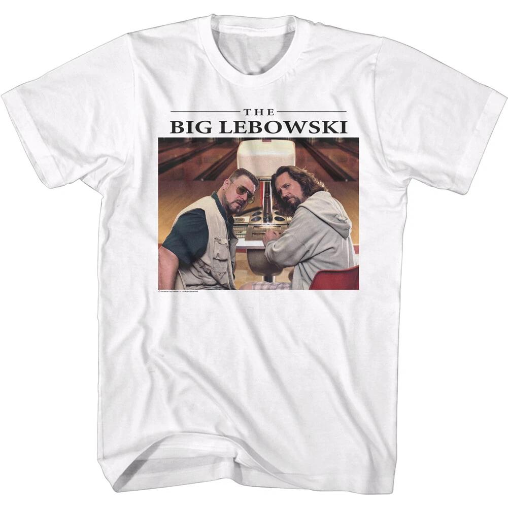 The Big Lebowski Movie Walter & Jeffrey The Dude At Bowling Alley Men s T-Shirt L