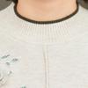 Women's Fleece-Lined Warm Half-High Collar Knit Pullover Sweater