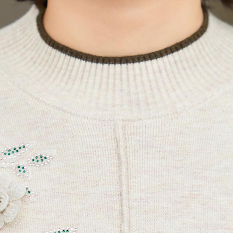 Women's Fleece-Lined Warm Half-High Collar Knit Pullover Sweater