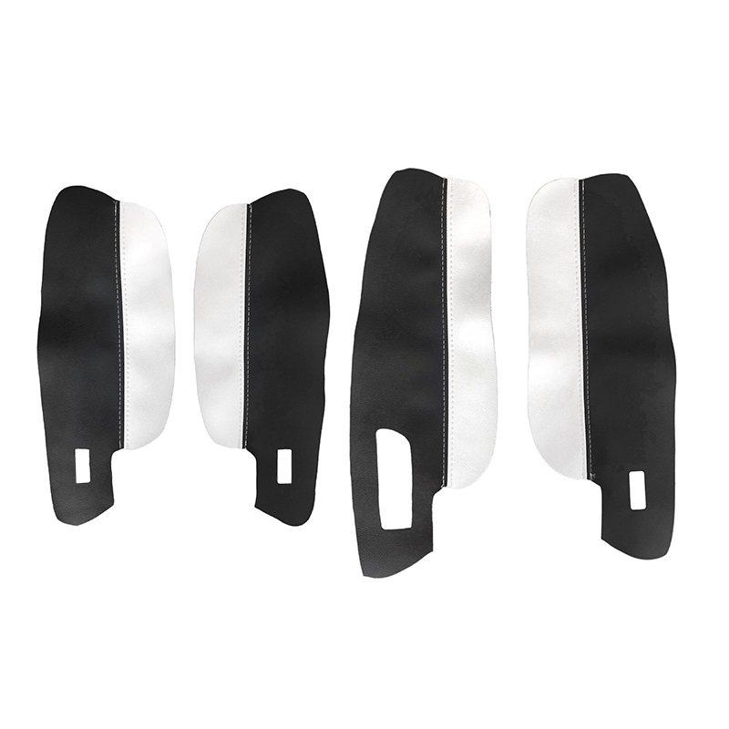 Miękka skórzana osłona podłokietnika do VW Golf 7 2014 2015 2016 2017 2018 4 szt. Naklejka na panel drzwi samochodu Osłona podłokietnika Części wewnętrzne