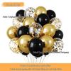 Neues Jahr Matt Glitzer Metallisch Latex Ballon Set für Dekorative Foto Atmosphäre
