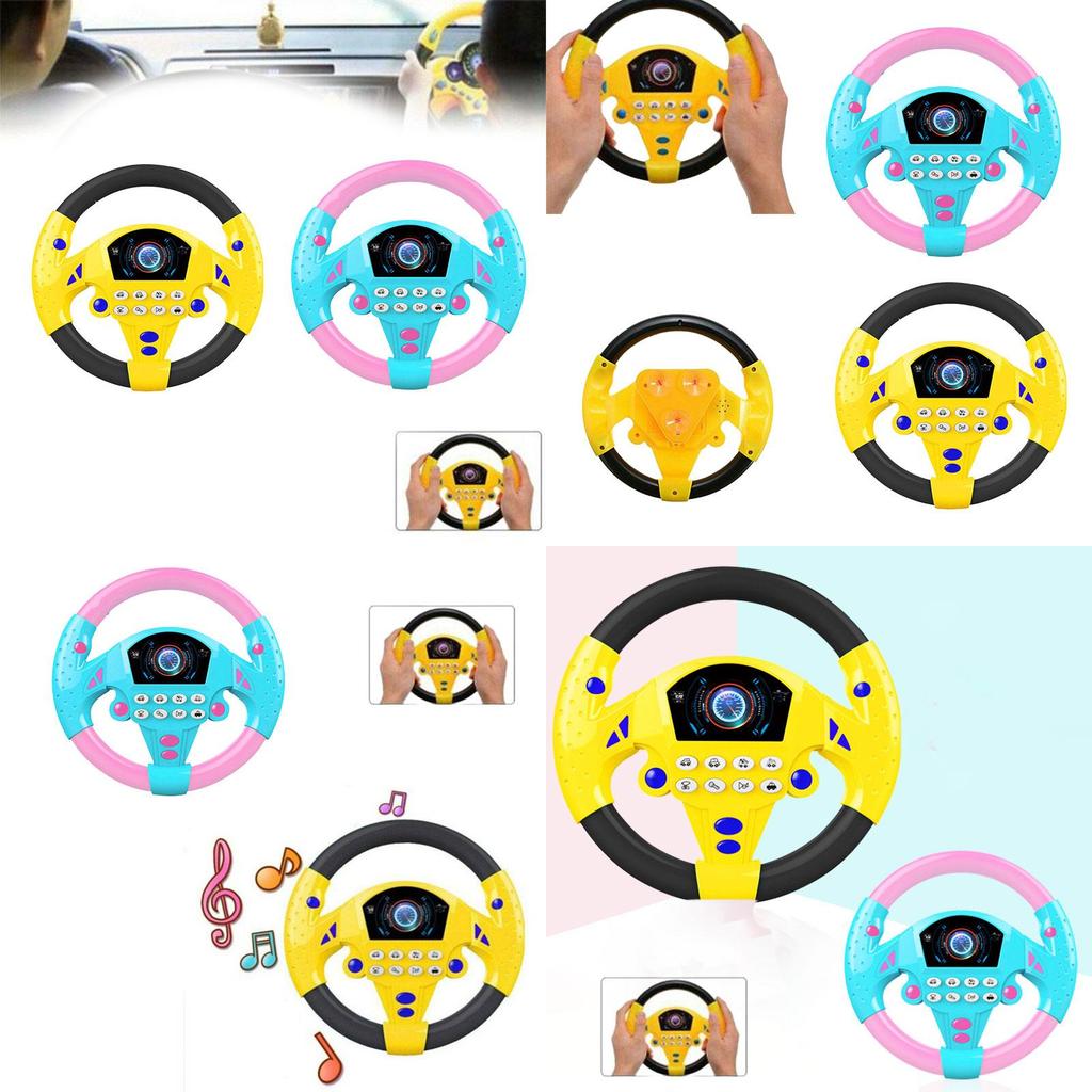Children's Interactive Steering Wheel Toy Simulated Car Driving Experience Educational Early Learning Toy Tiktok Popular Toy