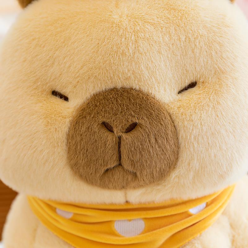 Internet celebrity explosion persimmon capybara plush toy cute kapibara doll children's doll pillow doll