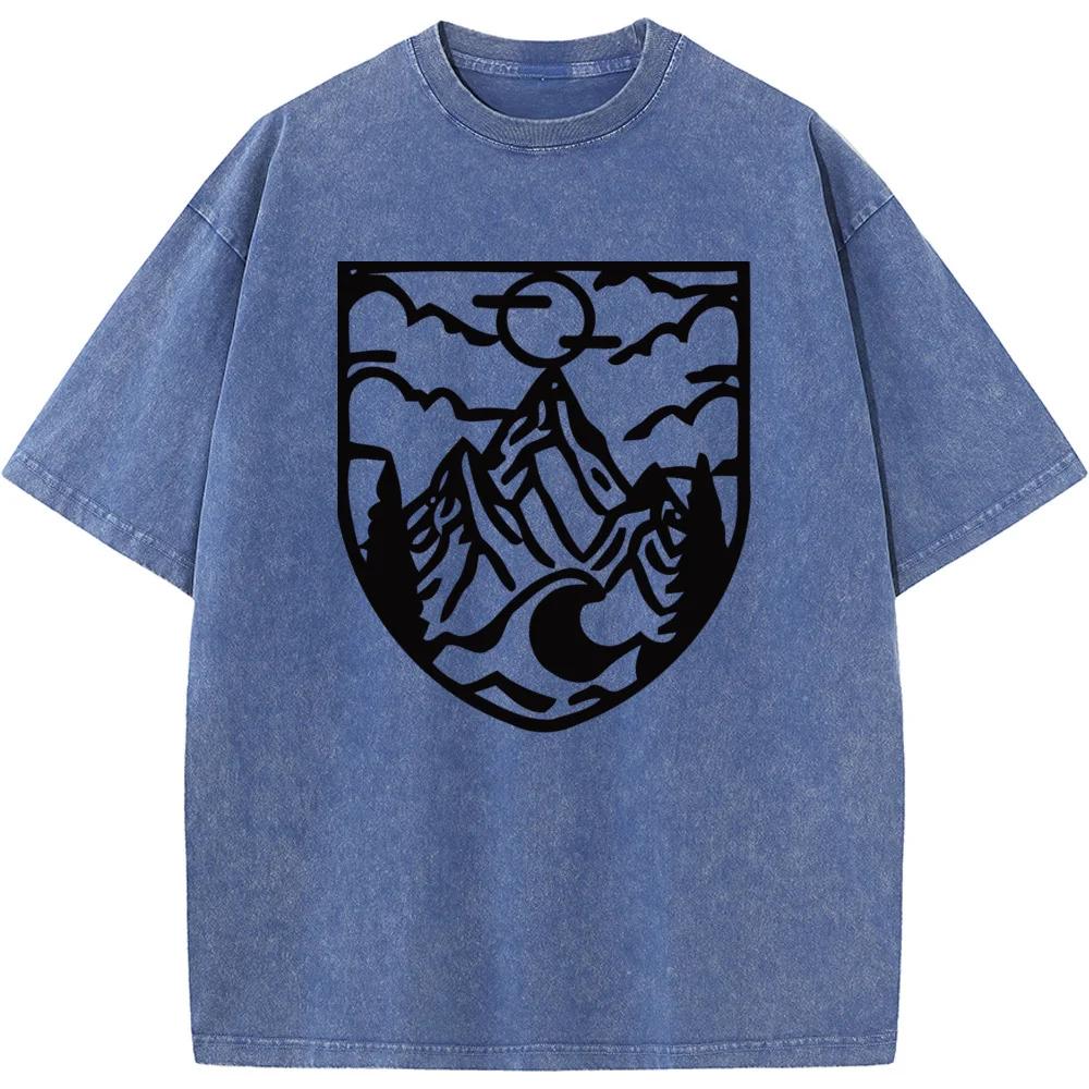 Herren Damen Lässiges Mode Oversize T-Shirt Hip Hop Streetwear Herren Gewaschene T-Shirts Vintage Farbige Herren T-Shirts