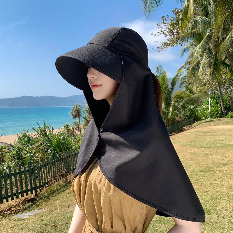 

Летняя шляпа от солнца с широкими полями для детей, для активного отдыха, для велоспорта, с удлиненной шалью для защиты шеи, шляпа от солнца, быстросохнущая, водонепроницаемая шляпа-ведро
