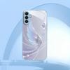 Gradient Angel Wings Electroplating glass phone case for Samsung Galaxy S26 S25 S24 S23 S22 S20 FE Ultra Plus anti drop Cover