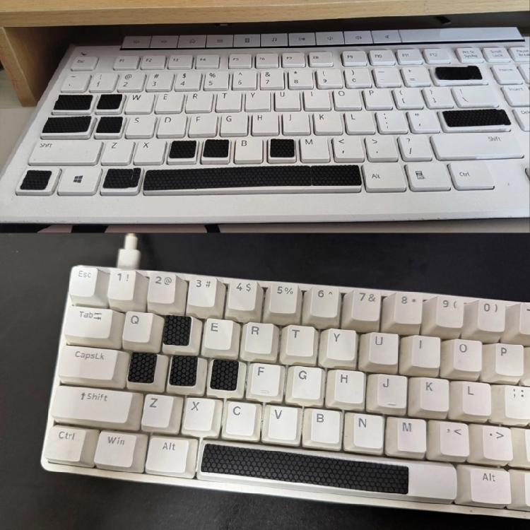 Silicone Keyboards Keycap Protectors AntiSkid Stickers for Reduced Noise and Secure Grip