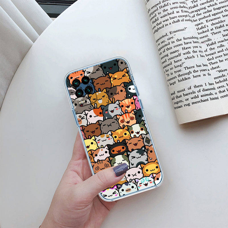 JO9 Kočka Kotě Mňau Pouzdro na telefon pro Motorola G34 G32 G31 G14 G84 G62 E32 G24 G72 G71 G73 G85 G200 G60S G60 G52 G51 G50 G42 G41 G32 G30