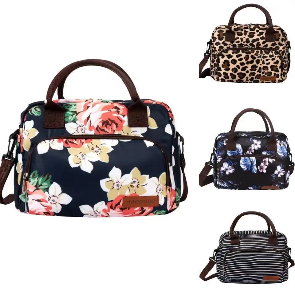 Oxford Cloth Thermal Bag Portable Large Capacity Cross-body Portable Lunch Box Bag Cooler Bag Lunch Bags for Women Kids