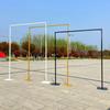 Gold Wrought Iron Square Arch Telescopic Shelf Wedding Stage Decoration