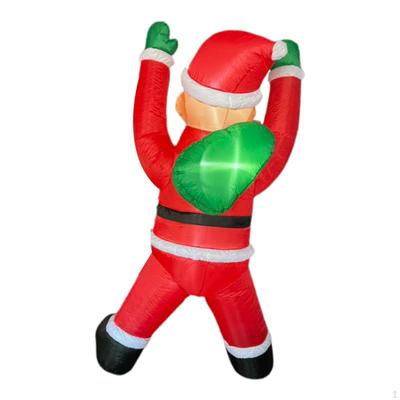 Weihnachtsdekoration Outdoor Aufblasbarer Kletternder Weihnachtsmann Indoor Aufblasartikel mit Eingebaut