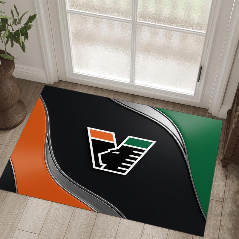 Venezia FC Football Design Crystal Velvet Carpet Cozy Non?Slip Printed Rug For Bedroom Living Room Entrance