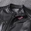 Men's Motorcycle Genuine Leather Leather Jacket Cowhide Men's Stand-up Collar Motorcycle Jacket
