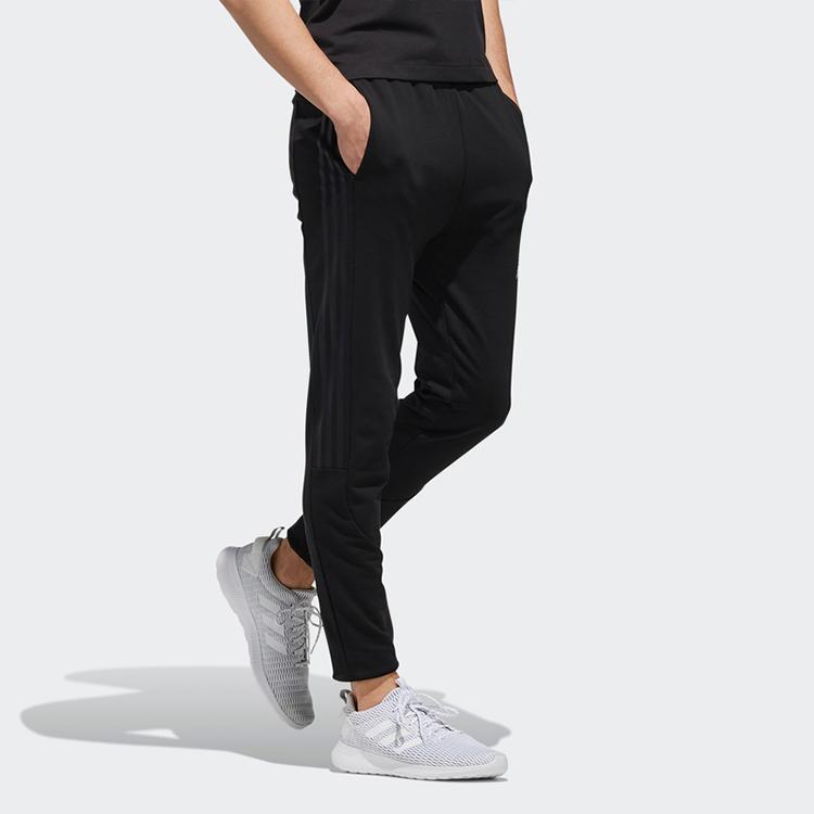 Adidas Neo Slim Straight-Leg Track Pants Men Bottoms Black DZ4884