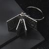 Christian Cross-shaped Keychain Alloy Keychain with Mini Book Pages Faithful Bag Charm Christian Anniversary Gift