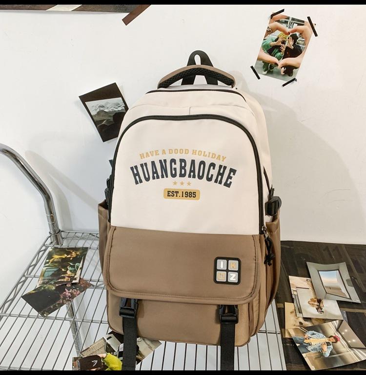 

Small fresh schoolbag female high school student simple backpack junior high school student large capacity backpack