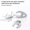 Auto Wrench Set 9 Pieces Car Tool Set Oil Pipe Spanner Tools For Automotive Motorcycle Truck Trailer Repair Work Household