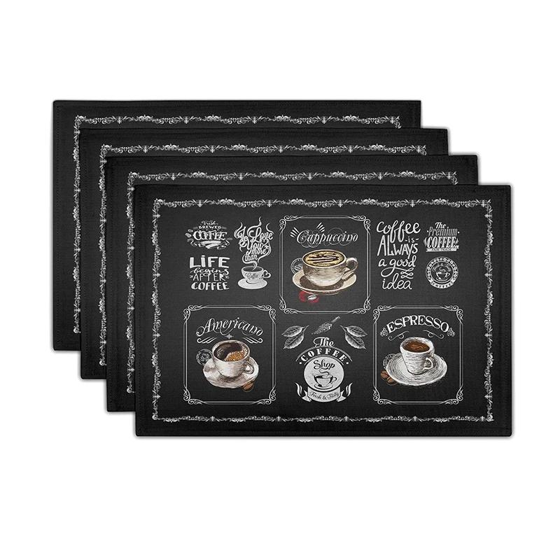 Rectangular Printed Placemats for Dining Table Mats for Home Parties Weddings Cafes Kitchen Decor Linen Placemats Striped