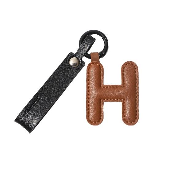 

Yousheng Keychain Pendant Imitation Leather Macaron Color English Letter Design Bag Charm Backpack Car Accessories