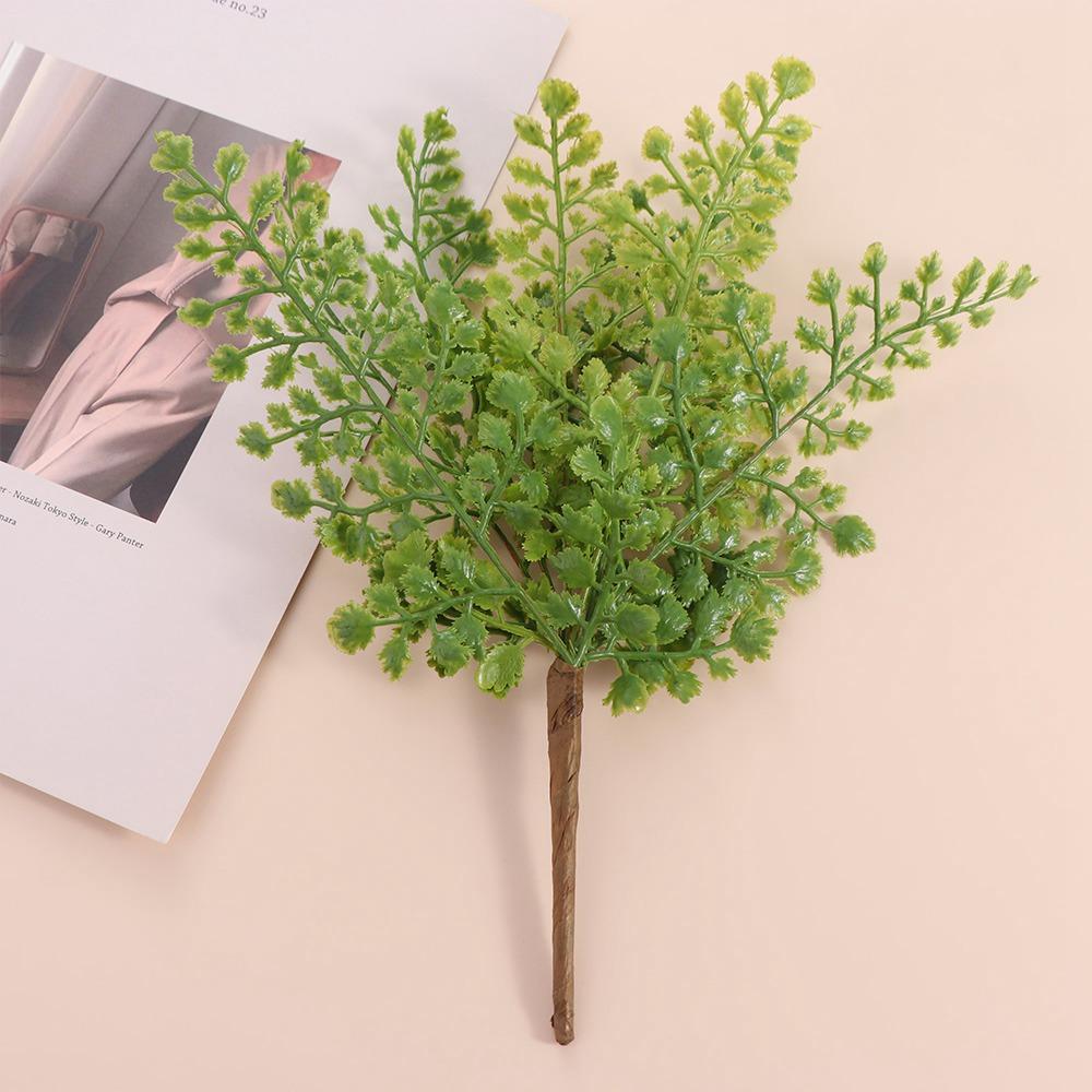 Plastic Artificial Maidenhair Fern Plants Handmade Fake Plant  Home Garden Decor