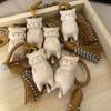 1PC Handmade Cute Lucky Cat Pendant Pendant, Bag Pendant, Mobile Phone Pendant Keychain, Car Keychain Pendant.