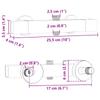 Thermostatic Shower Mixer Stainless Steel 201 25.5 x 7 x 6 cm