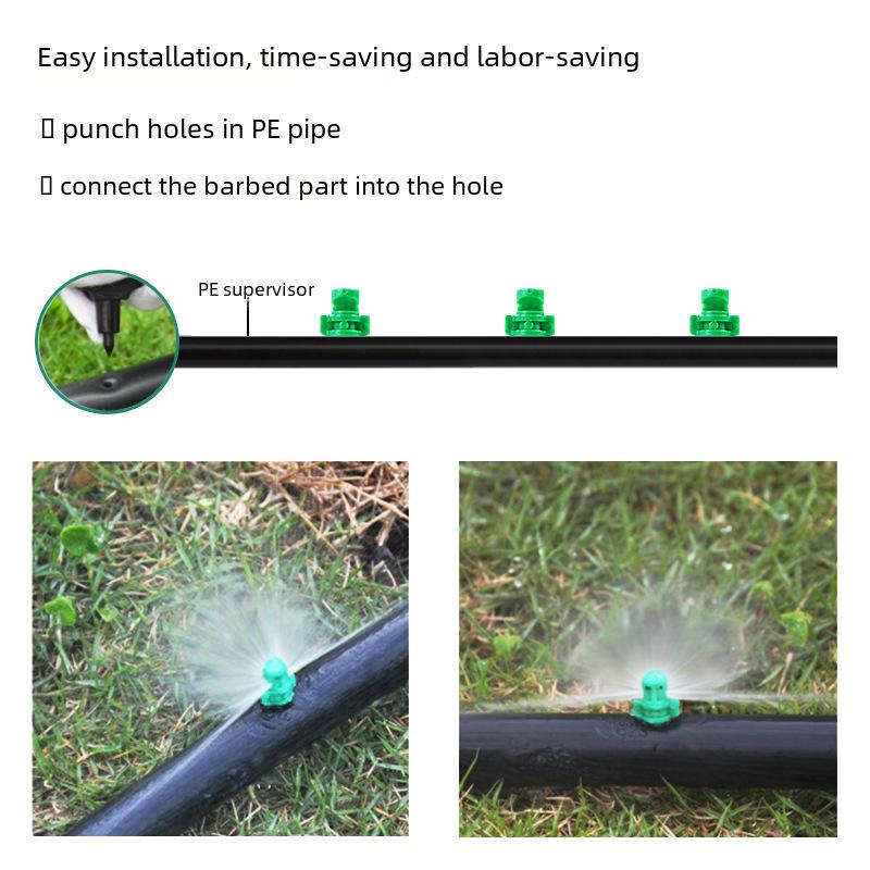 90/180/360° Adjustable Atomizing Nozzle for Fruit and Vegetable Irrigation